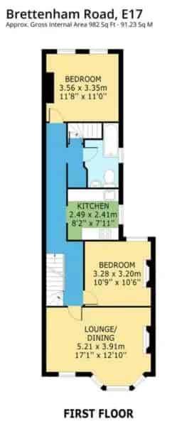 2 Double Bedroom Flat near Park and Schools in Walthamstow