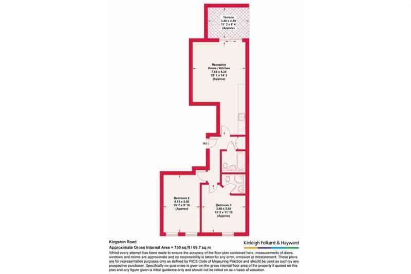 Brand New 2-Bedroom Apartment Near Train Station
