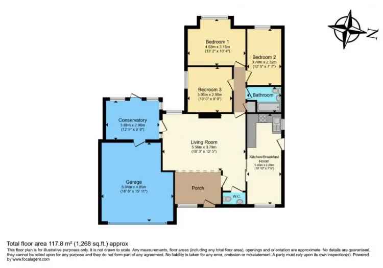 3 Bedroom Detached Bungalow For Sale