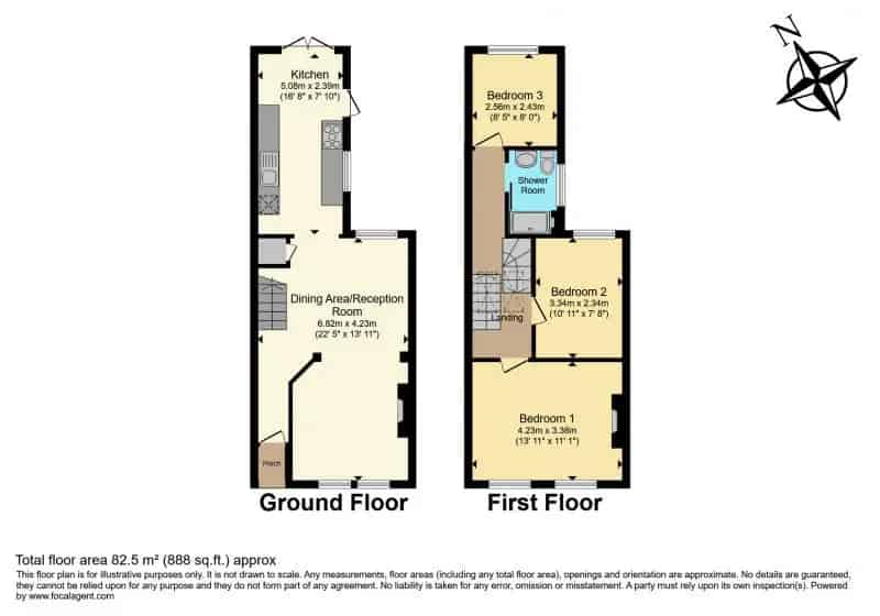 3 bedroom  End of terrace house