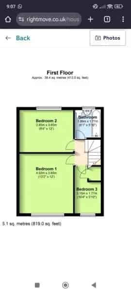 3 Bed Terraced House with Garden and Parking