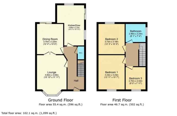 3 Bed Semi Detached House For Sale