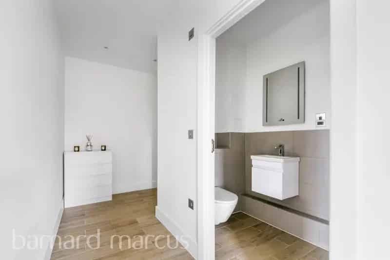 Modern Flat Open Plan Living Contemporary Bathroom Storage Cupboard