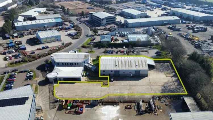 Modern Workshop with Two-Storey Office and Secure Yard