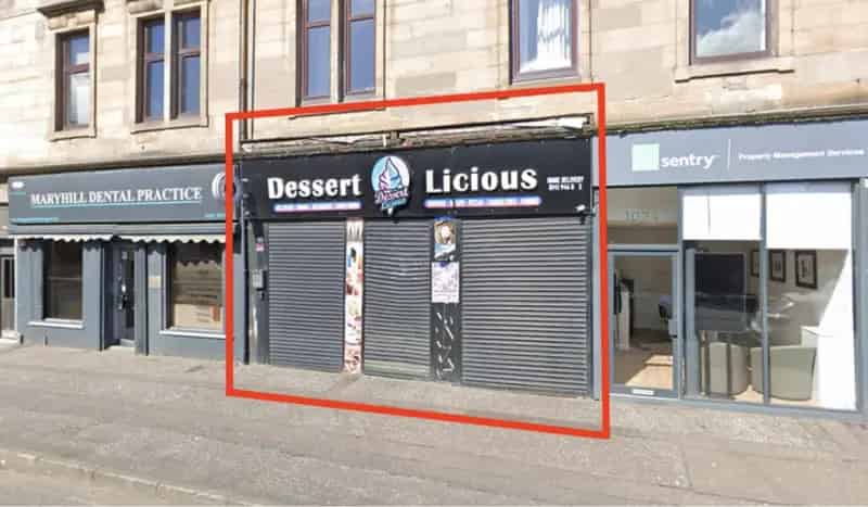 786 sq ft Retail Space Maryhill Road Class 1 Consent