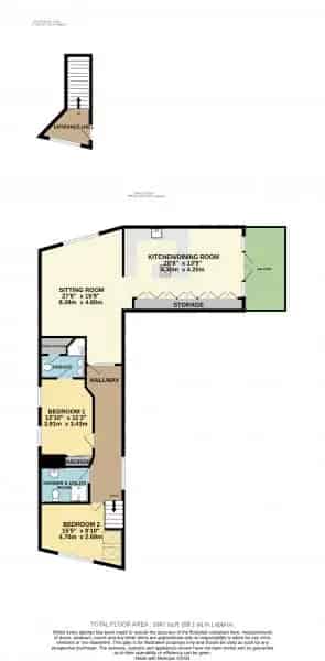 2 Bedroom Penthouse Apartment with Balcony and Parking