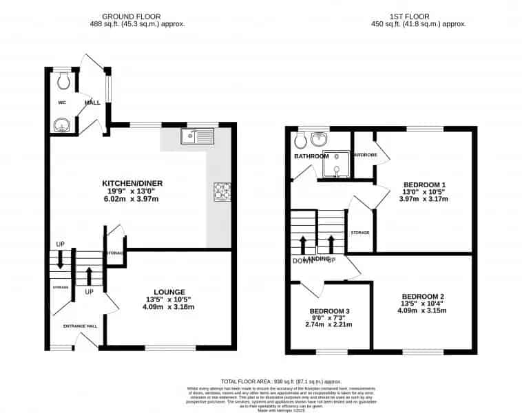 3 Bedroom End Terrace House Near Basingstoke Town Centre