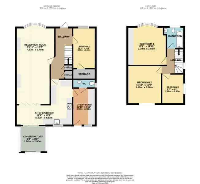 4 Bedroom Semi Detached House with Driveway and Conservatory