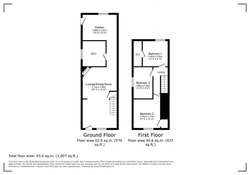 3 Bedroom Semi Detached House with Garden Office and Parking