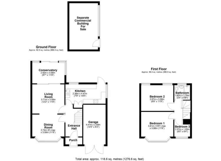 1 Bedroom Commercial Property House to Rent Emmer Green