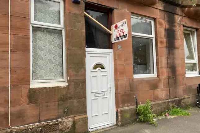 Flat to Rent Glasgow G31 Double Bedroom Open Plan Kitchen Shower Room