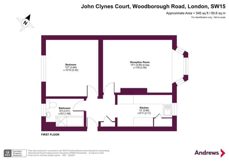 1 Bedroom Flat for Sale in SW15 3AB