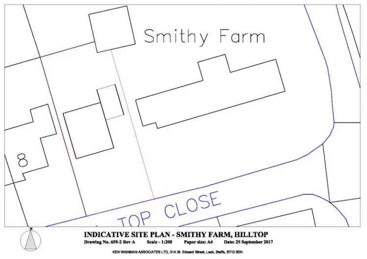 Four-Bedroom Detached House Building Plot with Garage