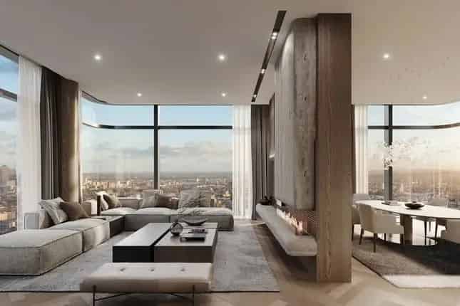 Three Bedroom Shoreditch Penthouse Apartment with Terrace and Panoramic Views