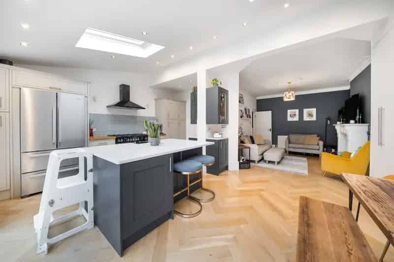 Family Home Extended Ground Floor Contemporary Kitchen Three Bedrooms Garden Studio