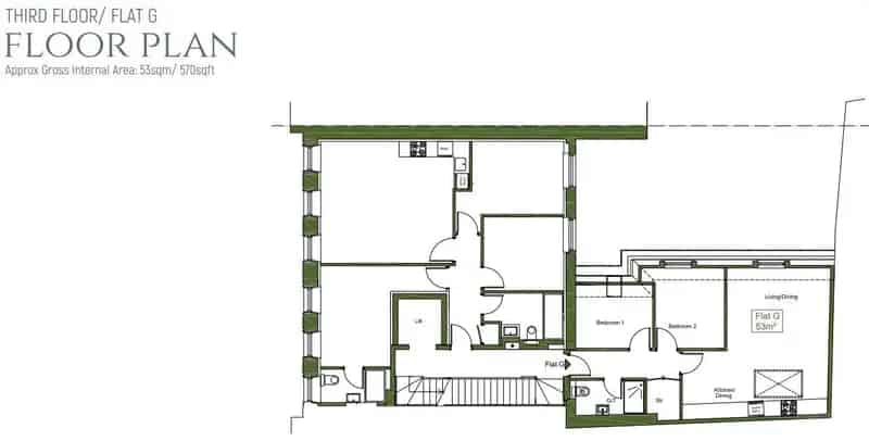 2 Bed Flat for Sale High Spec Apartment Brand New Development