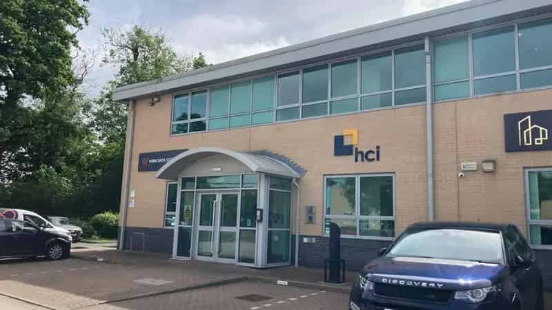 Modern Office Building 5 Parking Spaces Electric Vehicle Charge Point