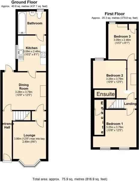 3 Bedroom Terraced House to Rent Near Town Centre