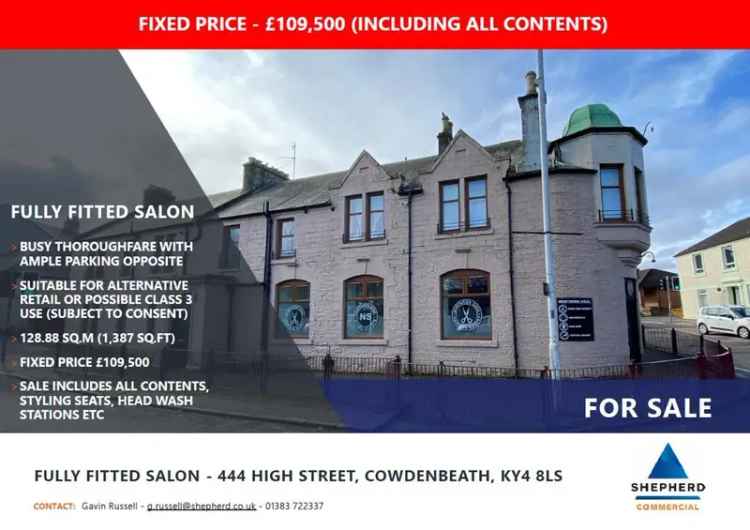 Fully Fitted Salon For Sale Ample Parking Suitable Retail