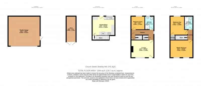 3 bedroom  End of terrace house