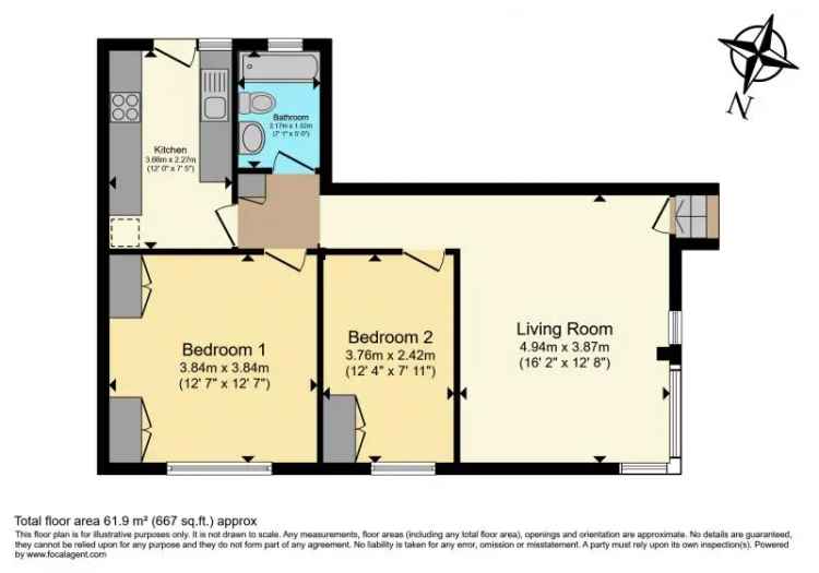 2 Bedroom River View Flat Art Deco Development Secure Parking
