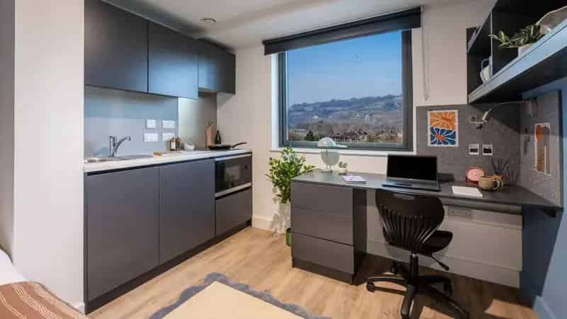 Modern Studio Apartment Bath Student Accommodation