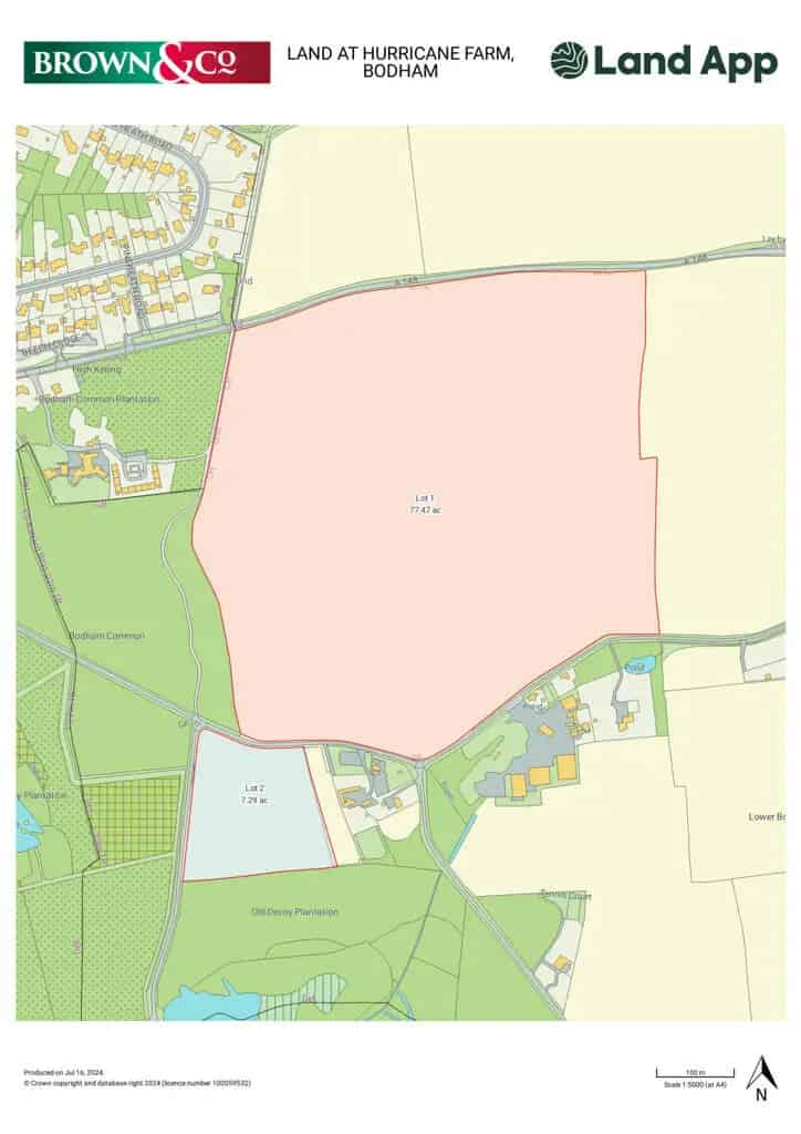 Hurricane Farm Arable Land for Sale Near Holt Norfolk
