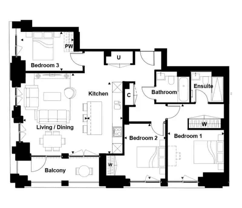 3 Bed Flat for Sale in Finsbury Park London N4
