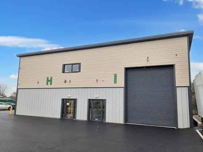 Semi Detached Steel Portal Frame Industrial Unit with Mezzanine