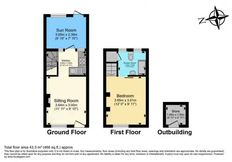 1 Bedroom House in East Peckham - Character and Modern Interior
