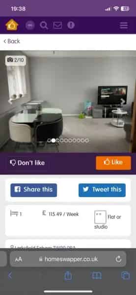 Spacious 1 Bedroom Flat near Egham Station