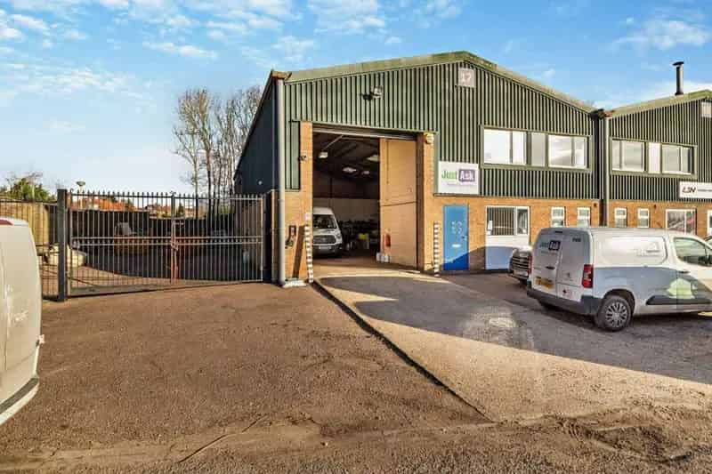 Industrial Warehouse Unit End Terrace Concrete Frame Brick Cladding