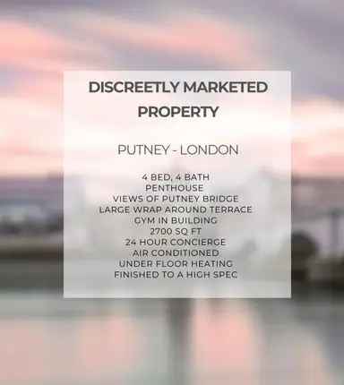 Penthouse for Sale in Putney London