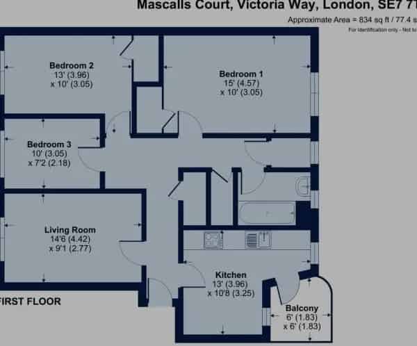 3 Bedroom 1st Floor Flat
