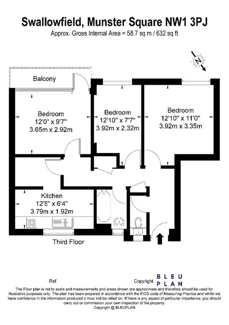 3 Bedroom Flat House to Rent Near Regents Park and UCL