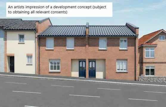 Plot of Land for Sale - Planning Permission for Two 3-Bed Houses