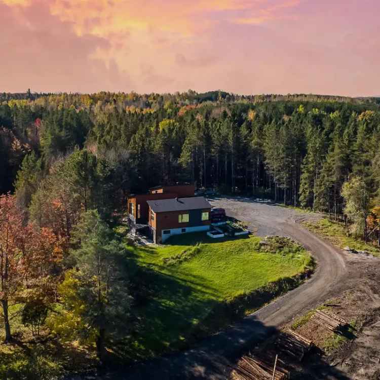 84 Acre Estate with Private Lake near Mont Orford