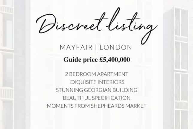 Mayfair 2-Bedroom Apartment for Sale