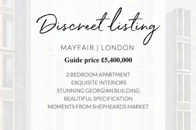Mayfair 2-Bedroom Apartment for Sale