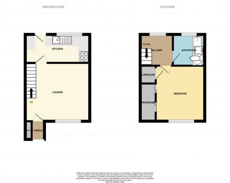 1 Bedroom End Terrace House with Large Garden