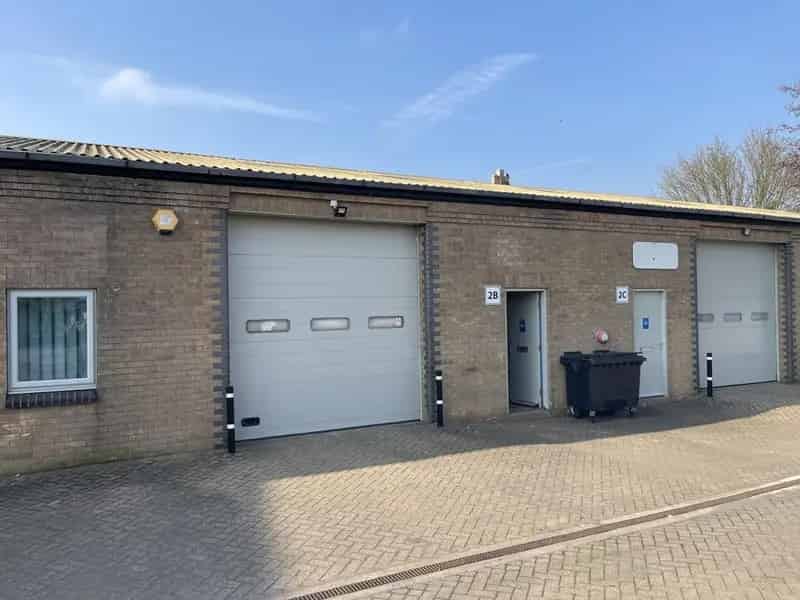 Steel Portal Frame Unit with Roller Shutter and Disabled WC