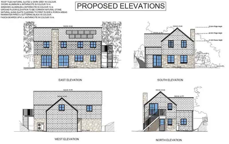 4 Bedroom Detached House Plot for Sale Near Perranporth Beach