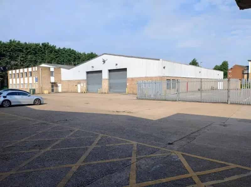 Detached Warehouse Production Facility with Large Gated Yard