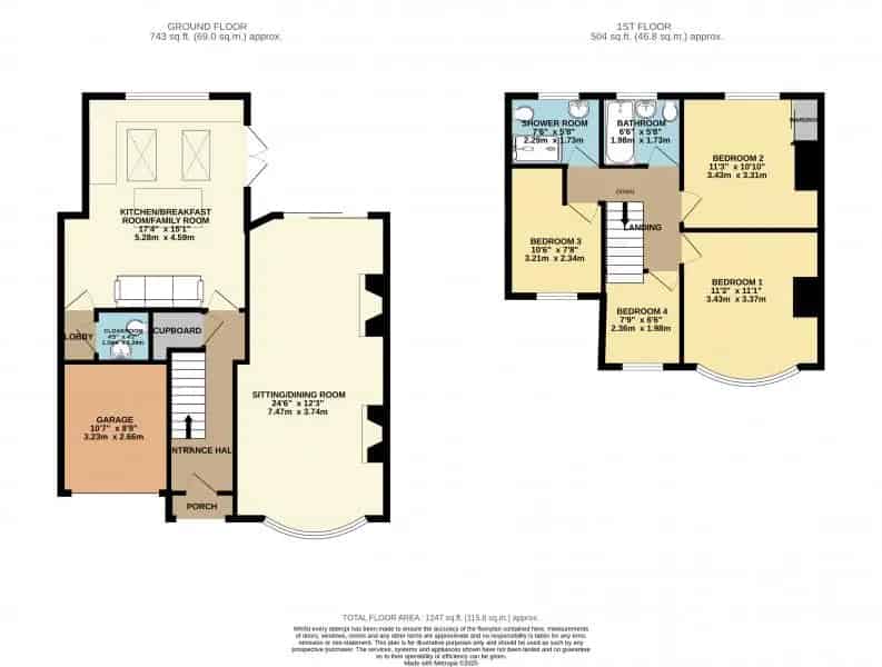 4 bedroom  Semi-detached house