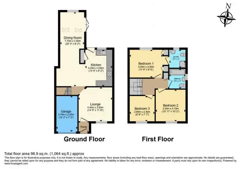 3 bedroom  Detached house