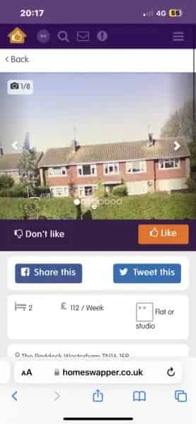 Large 2 Bed Flat Westerham - Swap for 3/4 Bed House