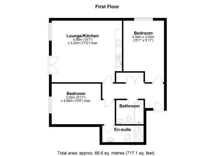 2 bedroom  Apartment