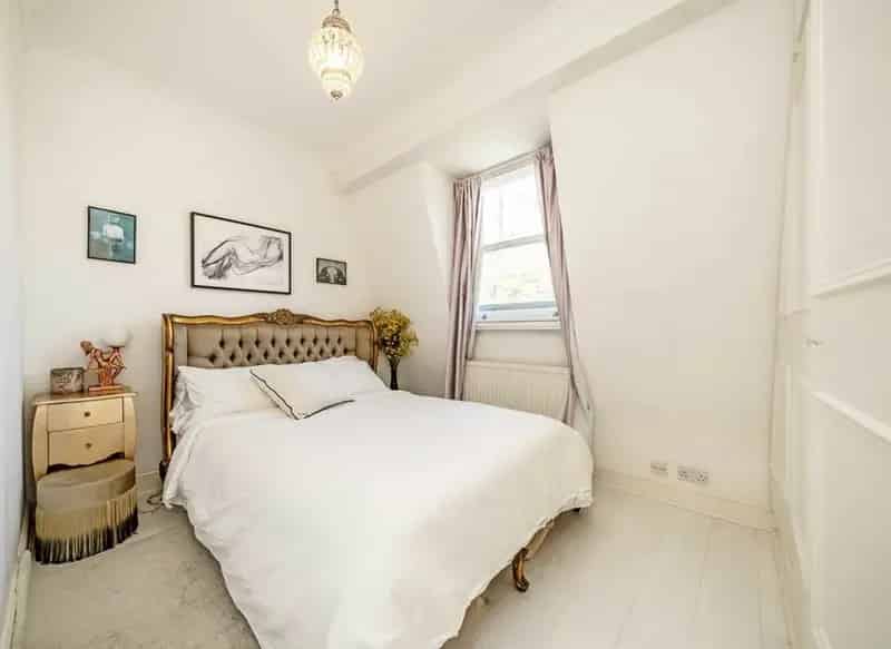 Victorian Conversion Flat Westbourne Park Double Bedroom Modern Kitchen
