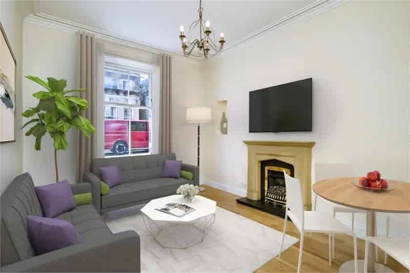 1 Bed Flat New Town Edinburgh - Ground Floor Victorian Charm