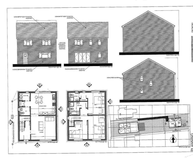 Plot of Land for Sale Planning Consent for 3-Bed Detached Home